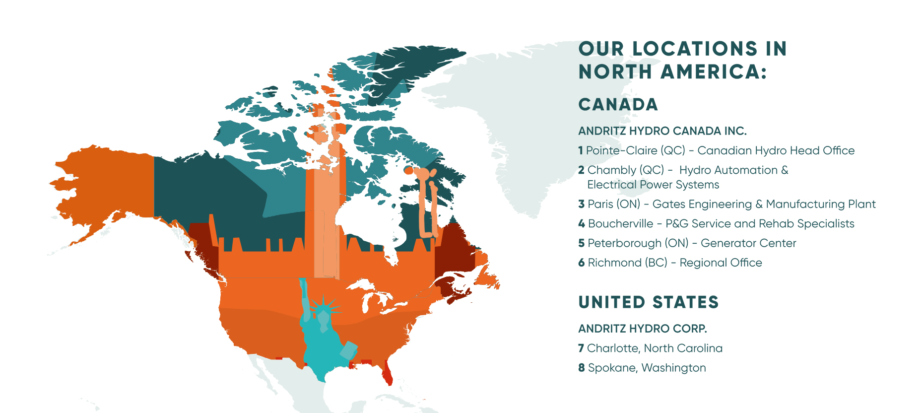 North America - Map