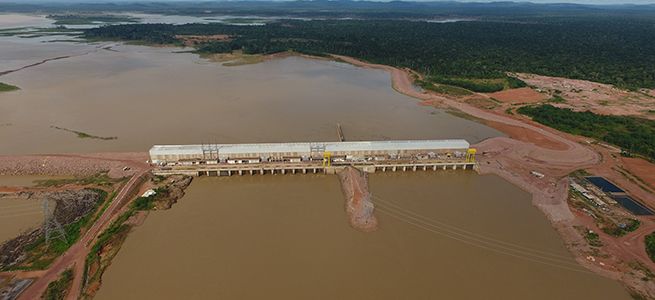 Jirau Hydropower Plant - downstream