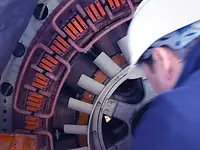 Repairs on the power station Callahuanca in Peru