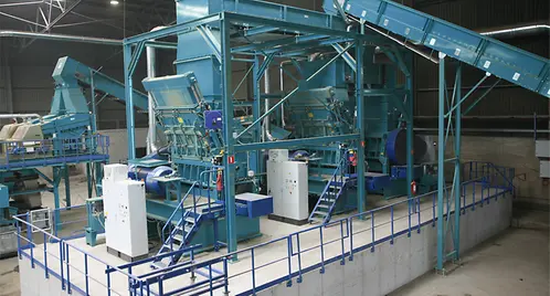 Key equipment Granulators UG for shredding