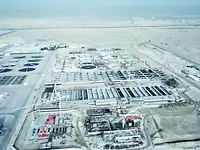 Sludge drying at Jebel Ali Sewage Treatment Plant Dubai, United Arab Emirates