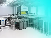 Graphic simulation of the new plant under construction.