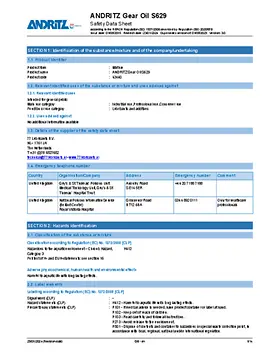 Gear oil description